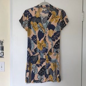 Silence + Noise floral T-shirt dress